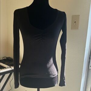 Copper Key Black Long Sleeve Top